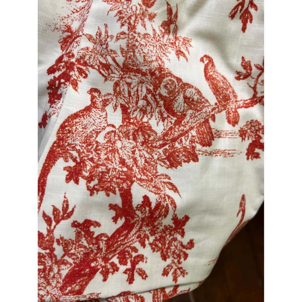 Sachin & Babi Vivi Shorts Red Ivy Toile Smocked High Waist Tropical Birds XS NEW